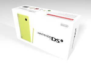 Caja consola DSi verde, caja DSi verde