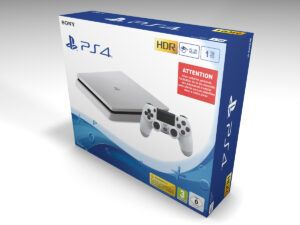 Caja consola PS4 Slim 1 Tb Blanca, caja vacía PS4 Slim 1 Tb Blanca