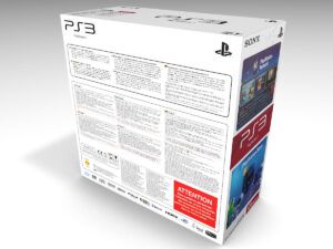 Caja consola PS3 Slim 120GB, caja vacía PS3 Slim 120GB