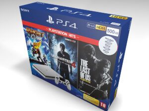 Caja consola PS4 Slim 500gb Blanca, caja vacía PS4 Slim 500gb Blanca