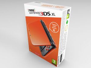 Caja consola New 3DS XL Naranja y Negro, caja New 3DS XL Naranja y Negro