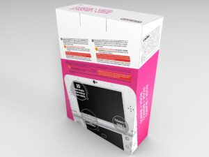 Caja consola New 3DS XL Rosa y Blanco, caja New 3DS XL Rosa y Blanco