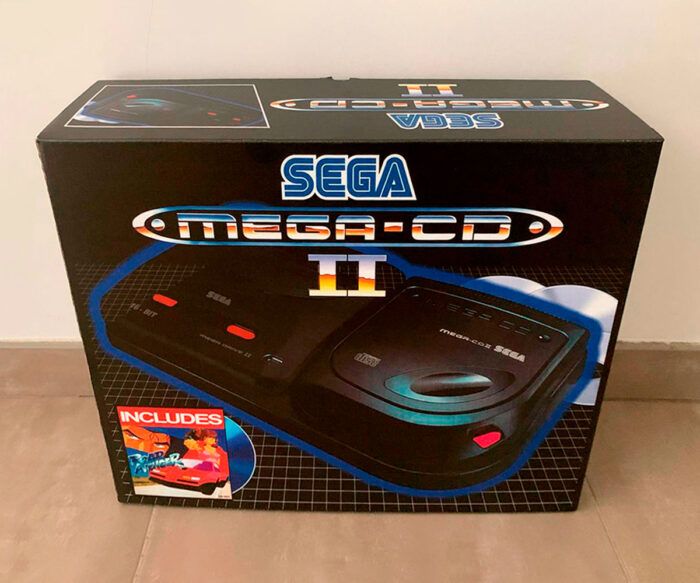 Caja consola Mega CD 2, caja Mega CD 2