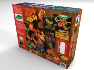 Caja consola Nintendo 64 Donkey Kong NTSC, caja N64 Donkey Kong NTSC