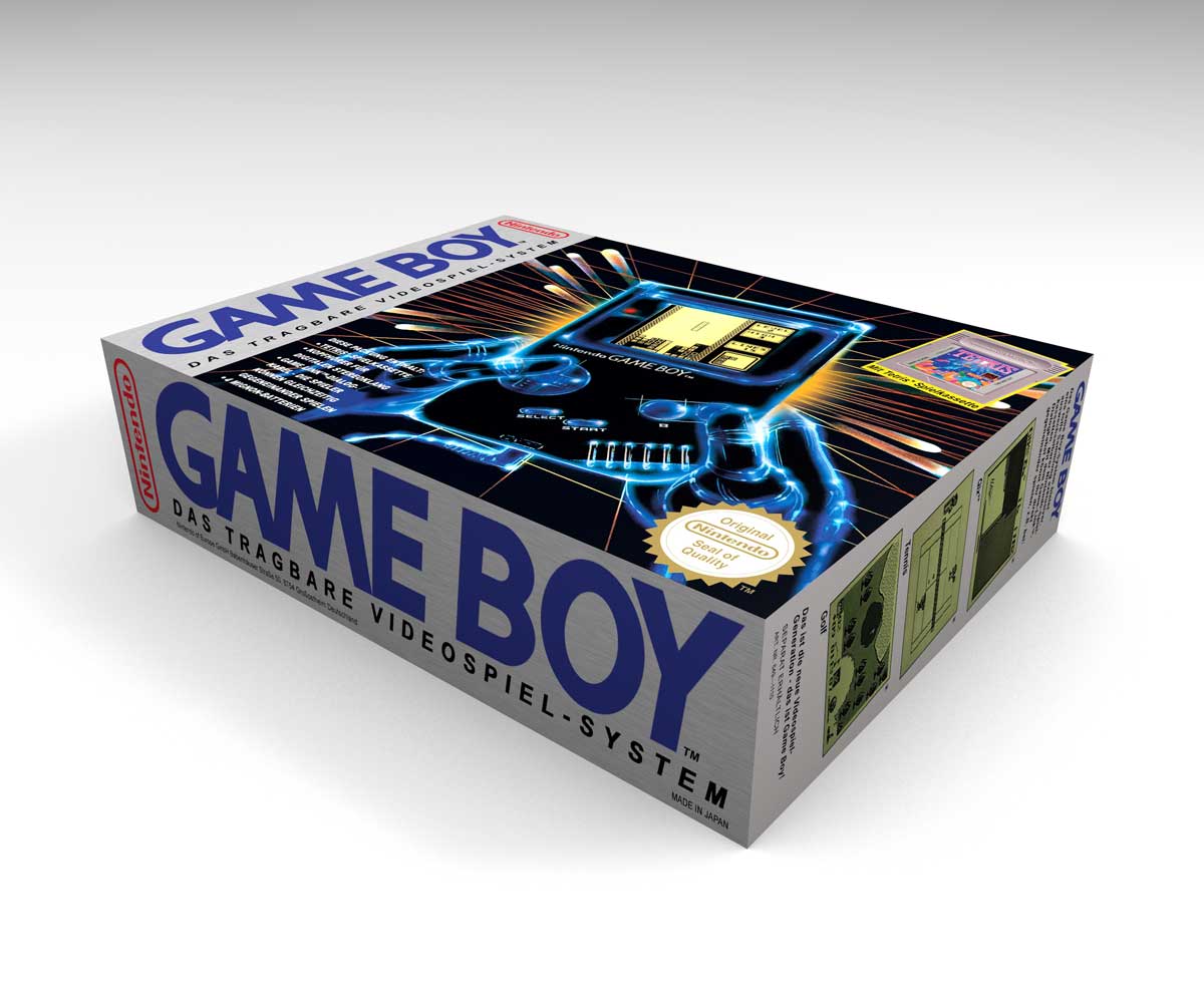 Caja consola Game Boy Tetris Pack DE, caja vacía Game Boy Tetris Pack DE