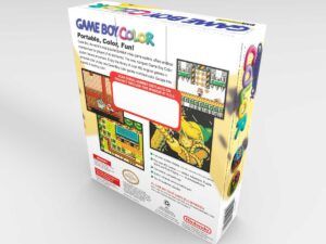 Caja consola Game Boy Color Dandelion NTSC, caja vacía Game Boy Color Dandelion NTSC