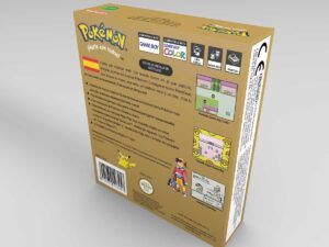 Caja consola Game Boy Color Pokemon Oro ES, caja vacía Game Boy Color Pokemon Oro ES