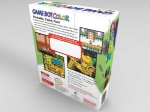 Caja consola Game Boy Color Kiwi NTSC, caja vacía Game Boy Color Kiwi NTSC