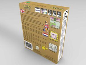 Caja consola Game Boy Color Pokemon Oro UK/NL, caja vacía Game Boy Color Pokemon Oro UK/NL