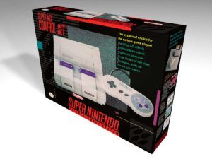 Caja consola Nintendo SNES NTSC, caja vacía SNES NTSC