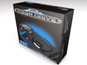 Caja consola Sega Mega Drive 1, caja vacía Mega Drive 1