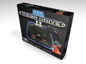 Caja consola Mega Drive 2 Sonic The Hedgehog 2, caja vacía Mega Drive 2 Sonic