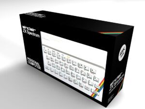 Caja consola Sinclair ZX Spectrum 48K, caja vacía Spectrum 48K