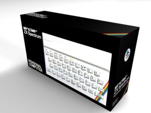 Caja consola Sinclair ZX Spectrum 16K, caja vacía Spectrum 16K