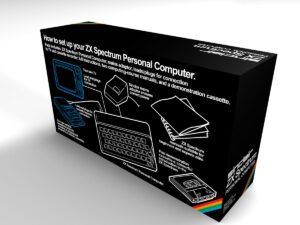 Caja consola Sinclair ZX Spectrum 16K, caja vacía Spectrum 16K