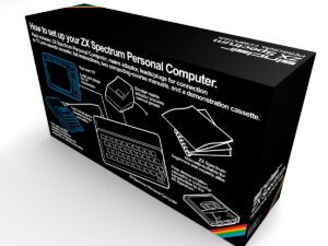 Caja consola Sinclair ZX Spectrum 16K negra, caja vacía Spectrum 16K