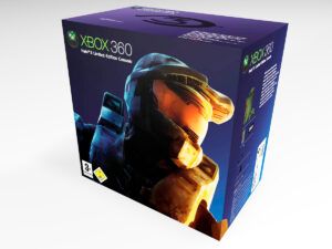 Caja consola Xbox 360 Halo 3 Pal, caja Xbox 360 Halo 3
