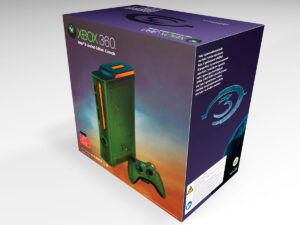 Caja consola Xbox 360 Halo 3 Pal, caja Xbox 360 Halo 3