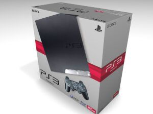 Caja consola PS3 Slim 250GB, caja vacía PS3 Slim 250GB