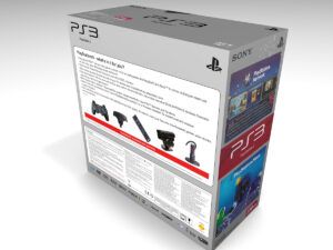 Caja consola PS3 Slim 250GB, caja vacía PS3 Slim 250GB