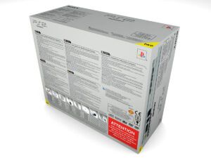 Caja consola PlayStation 2 Slim Silver, caja vacía PS2 Slim Silver
