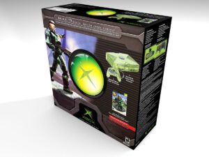 Caja consola Xbox Halo Green Edition NTSC, caja Xbox Halo Green