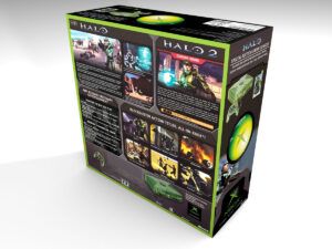 Caja consola Xbox Halo Green Edition NTSC, caja Xbox Halo Green