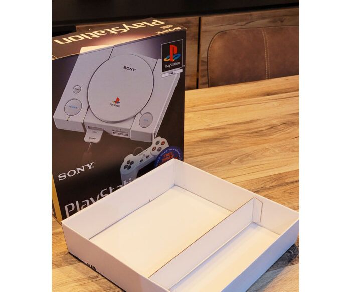 Caja consola PS1 1002, caja PS1 1002