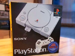 Caja consola PS1 1002, caja PS1 1002