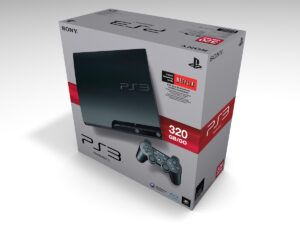 Caja consola PS3 Slim 320GB CECH-2501B, caja PS3 Slim 320GB CECH-2501B