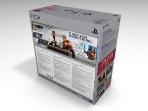 Caja consola PS3 Slim 320GB CECH-2501B, caja PS3 Slim 320GB CECH-2501B