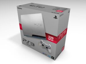 Caja consola PlayStation 3 Slim 320GB Plata, Caja PS3 Slim 320GB Plata
