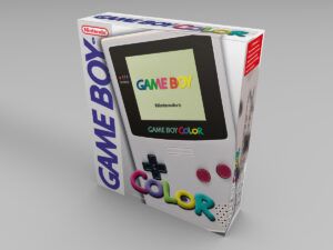 Caja consola Game Boy Color Gris Clásico, caja Game Boy Color Gris