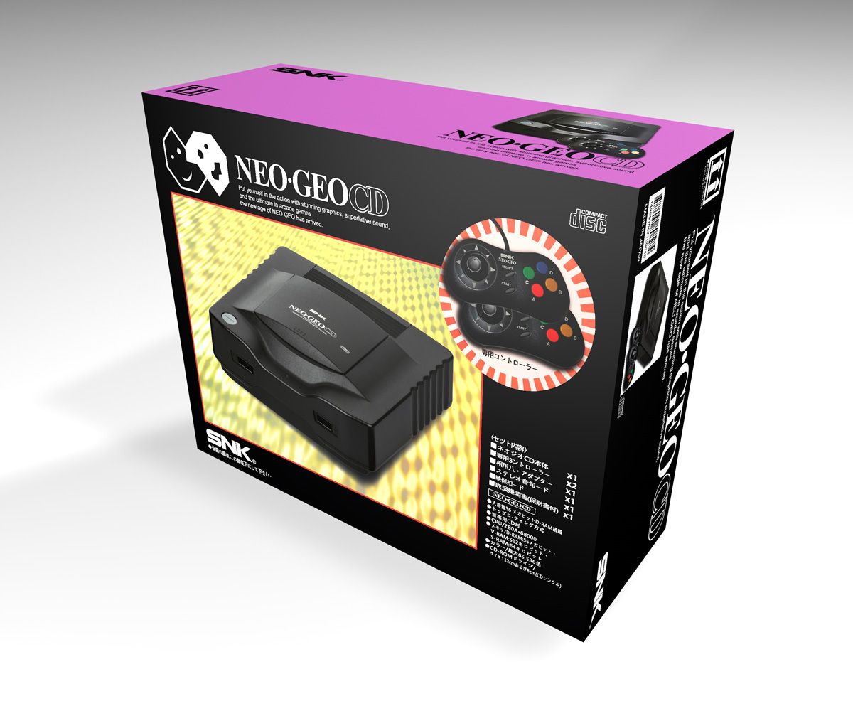 Caja consola Neo Geo CD NTSC, caja vacía Neo Geo CD