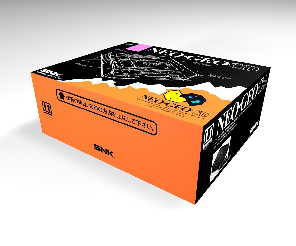 Caja consola Neo Geo CD NTSC, caja vacía Neo Geo CD