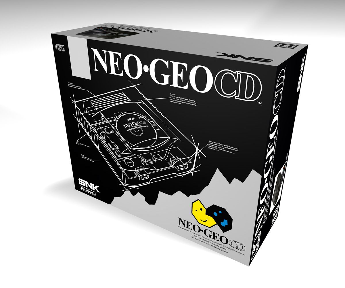 Caja consola Neo Geo CD PAL, caja vacía Neo Geo CD