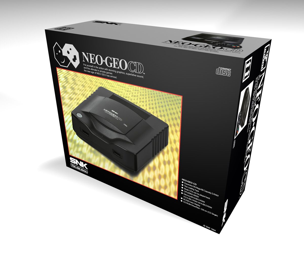 Caja consola Neo Geo CD PAL, caja vacía Neo Geo CD