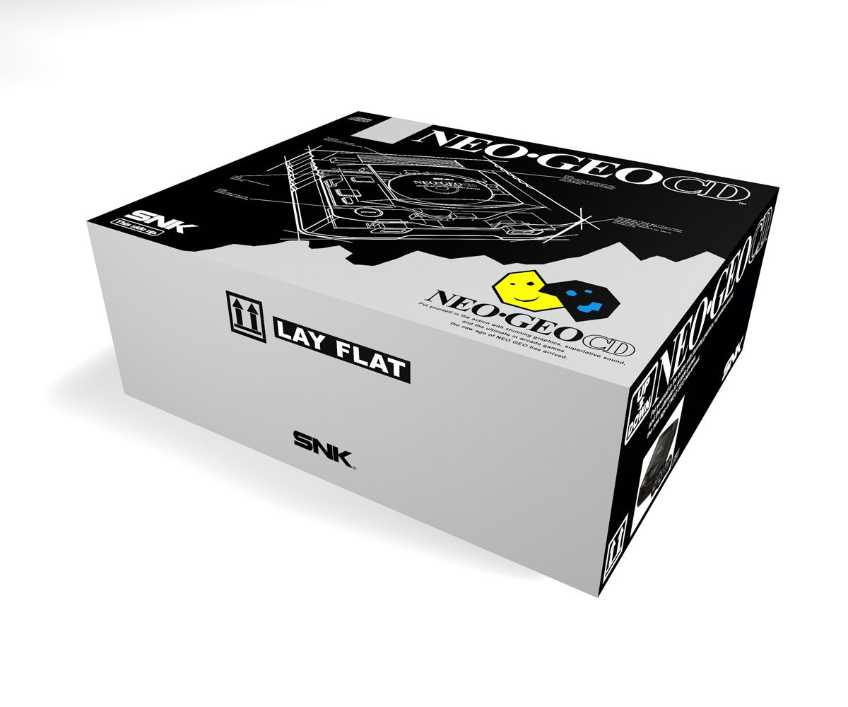 Caja consola Neo Geo CD PAL, caja vacía Neo Geo CD