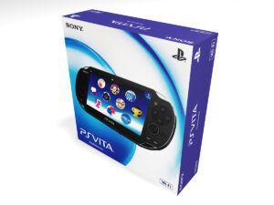 Caja consola PS Vita Crystal Black 1010, caja PS Vita Crystal Black