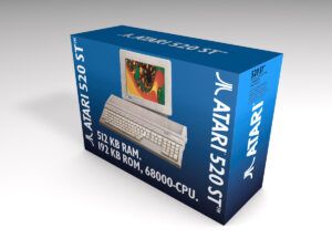 Caja ordenador Atari 520 ST Blue, Caja Atari 520 ST Blue