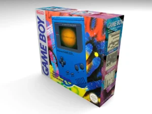 caja para Gameboy Blue Play Loud reproducción Retroboxes